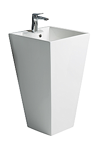 Раковина напольная WeltWasser Leerbach 10000013338 белая купить в интернет-магазине Sanbest