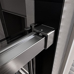 Душевая дверь Veconi Premium Trento PTD40-GR-120-01-C4 прозрачная/профиль брашированный графит купить в интернет-магазине Sanbest