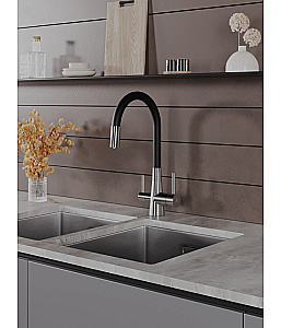 Смеситель для кухни Agger Elegant A3230322 сатин матовый купить в интернет-магазине сантехники Sanbest