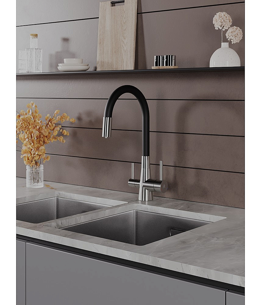 Смеситель для кухни Agger Elegant A3230322 сатин матовый купить в интернет-магазине сантехники Sanbest