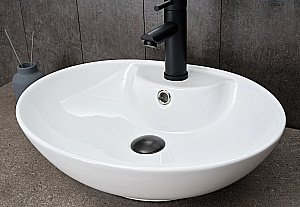 Раковина накладная Gid Lago 51 N9005 51206 белая купить в интернет-магазине Sanbest