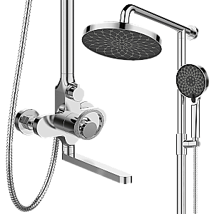 Душевая система Elghansa SATURN XQ 2309922-2T хром купить в интернет-магазине сантехники Sanbest