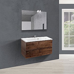 Тумба с раковиной Vincea Mia 900 R.Wood для ванной в интернет-магазине Sanbest