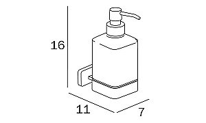 Диспенсер Inda Lea A18120NE21 черный матовый купить в интернет-магазине сантехники Sanbest