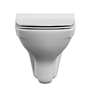 Унитаз подвесной Cersanit Carina XL Clean On DPL EO slim с крышкой микролифт, безободковый купить в интернет-магазине Sanbest