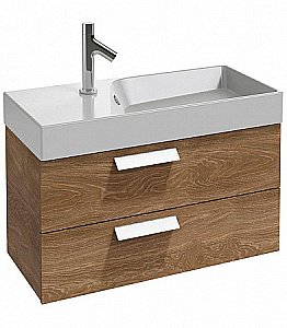 Тумба с раковиной Jacob Delafon RYTHMIK 60 EB1301-E70+EXQ112-Z-00 арлингтонский дуб для ванной в интернет-магазине Sanbest