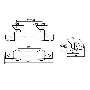 Термостат Ideal Standard Ceratherm A6367AA купить в интернет-магазине сантехники Sanbest