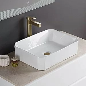 Раковина накладная Belbagno 49 BB1386 белая купить в интернет-магазине Sanbest