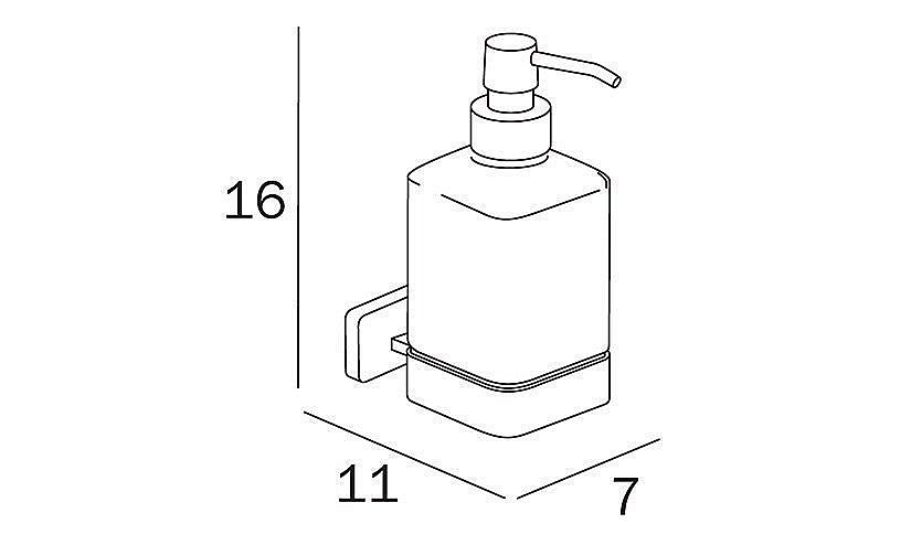 Диспенсер Inda Lea A18120NE21 черный матовый купить в интернет-магазине сантехники Sanbest