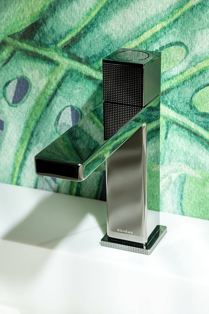 Смеситель для раковины Boheme Quad 159-SGM оружейная сталь купить в интернет-магазине сантехники Sanbest