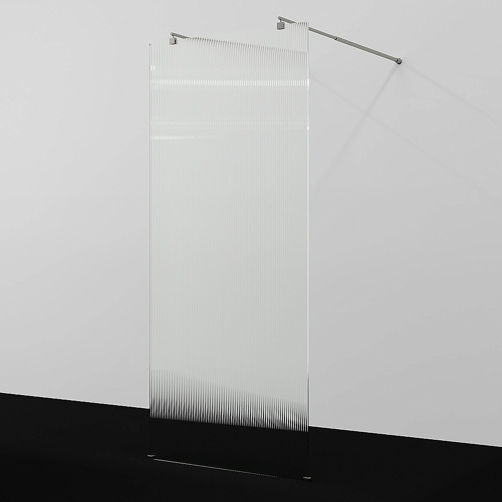 Душевое ограждение WasserKRAFT Vechte 60W40BN-FL 120 фиксатор никель/стекло рифленое купить в интернет-магазине Sanbest