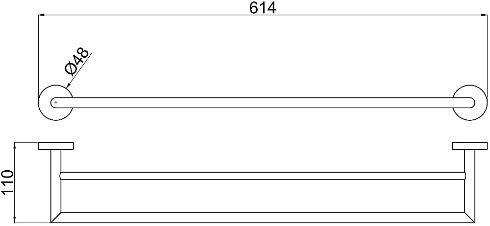 Полотенцедержатель Allen Brau Priority 6.31012-GB золото брашированное купить в интернет-магазине сантехники Sanbest