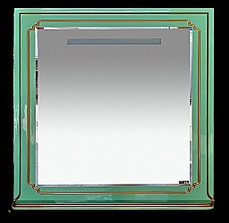 Зеркало Misty Praga 105x100 салатовая/ патина в ванную от интернет-магазине сантехники Sanbest