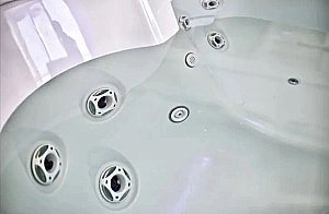 Минибассейн Радомир Мишель Silver 1-30-0-0-0-0511С 205х155 Серый мрамор купить в интернет-магазине Sanbest