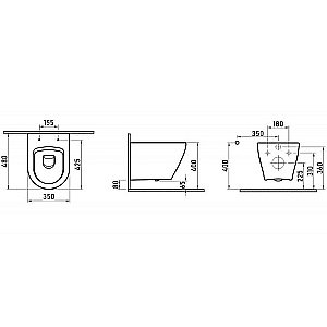 Унитаз подвесной Berges АТОМ Line 410  безободковый, с инсталляцией, белый/кнопка хром глянцевый купить в интернет-магазине Sanbest