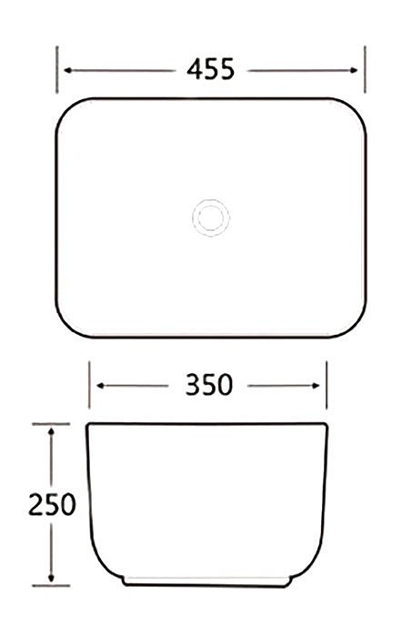 Раковина SantiLine 45,5 SL-1113MB черная матовая купить в интернет-магазине Sanbest