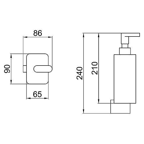 Дозатор жидкого мыла Webert Living LV500201560 купить в интернет-магазине сантехники Sanbest