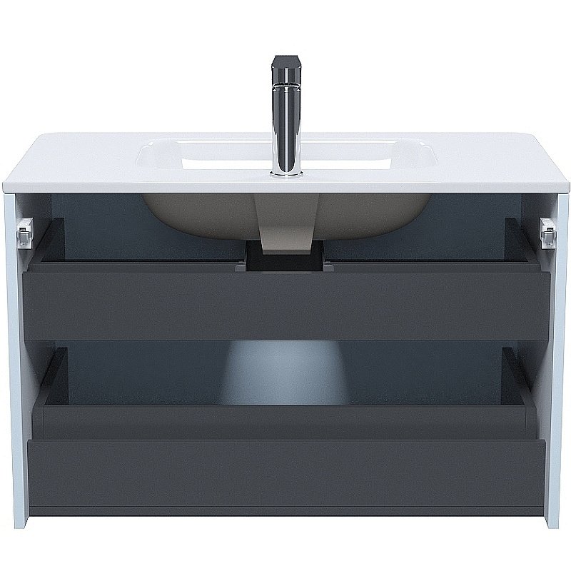 Тумба с раковиной Iddis Edifice 80 EDI80B0i95K голубая для ванной в интернет-магазине Sanbest