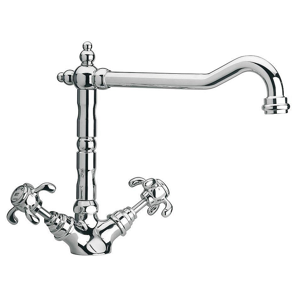 Смеситель для кухни PAINI Ornellaia 87CR570BKM хром купить в интернет-магазине сантехники Sanbest