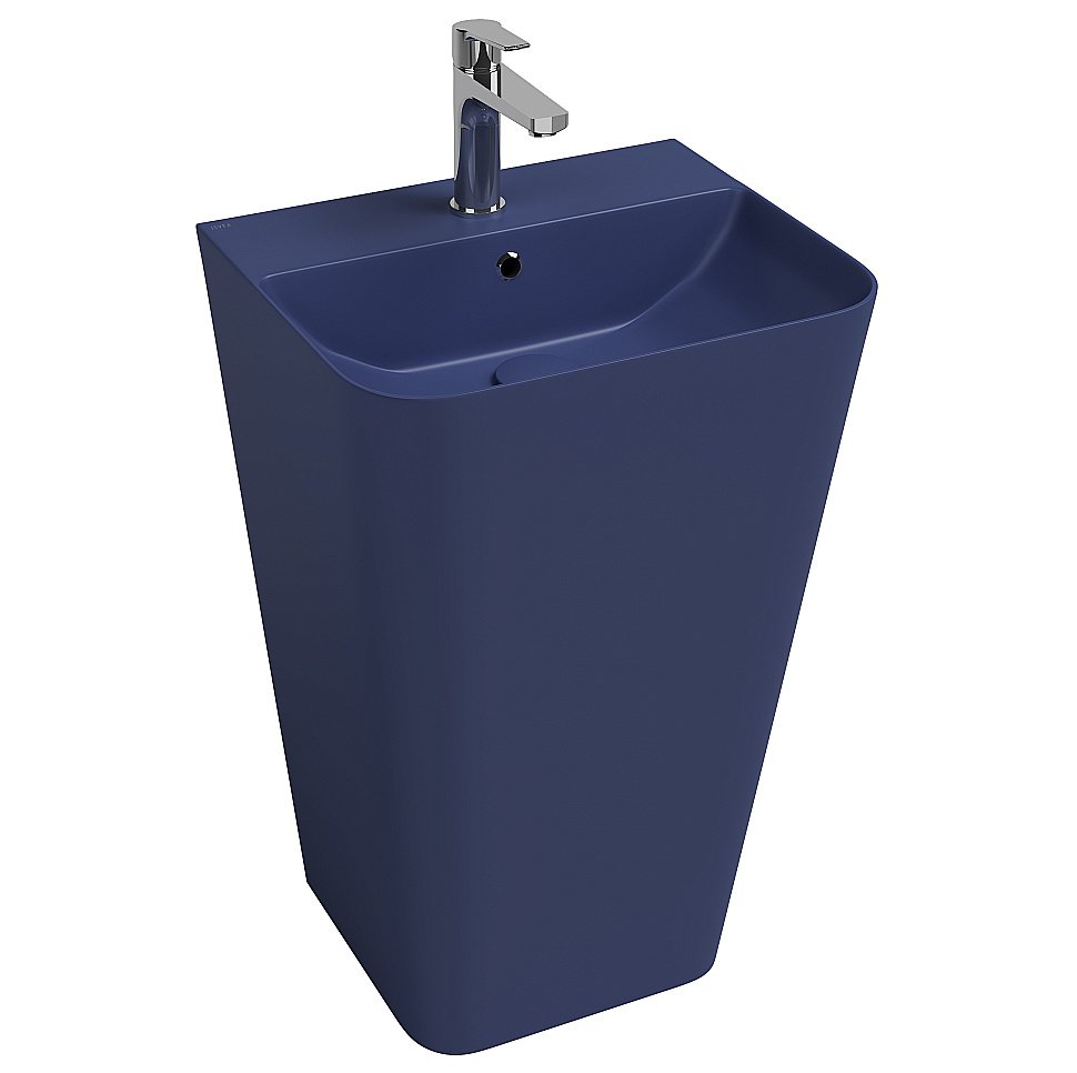 Раковина ISVEA Sott'Aqua 50 10SQ37001SV-2Z синий матовый купить в интернет-магазине Sanbest