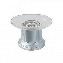 Мыльница настольная Migliore Fortuna прозрачное стекло/хром купить в интернет-магазине сантехники Sanbest