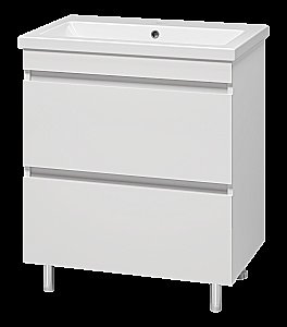 Тумба с раковиной Misty Енисей - 70 Э-Ени01070-0112Я белая для ванной в интернет-магазине Sanbest