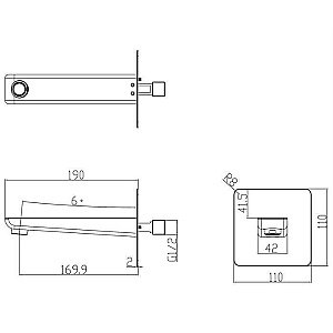 Излив OMNIRES PARMA WDPARMACRB купить в интернет-магазине сантехники Sanbest