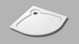 Душевой поддон Cezares TRAY-S-R-90-550-56-W 90х90 белый купить в интернет-магазине Sanbest
