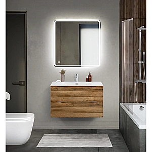 Тумба с раковиной Belbagno MARINO-CER-MINI 100 дуб фактурный для ванной в интернет-магазине Sanbest