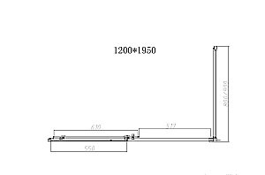 Душевой уголок Vincea SLIM-N VSR-4SN9012CL 120x90 стекло прозрачное/профиль хром купить в интернет-магазине Sanbest