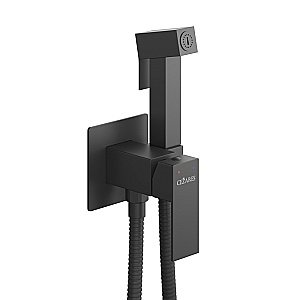 Гигиенический душ со смесителем Cezares SLIDER-DIF-NOP черный матовый купить в интернет-магазине сантехники Sanbest