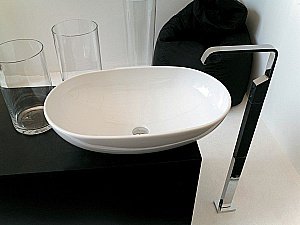 Раковина накладная Artceram La Ciotola 70LCL002 01 00 bi белая купить в интернет-магазине Sanbest