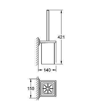Ершик GROHE Allure Brilliant 40500 000 купить в интернет-магазине сантехники Sanbest