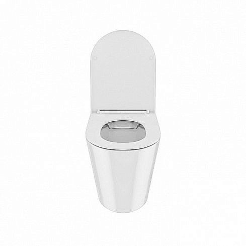 Унитаз приставной IDDIS Calipso Rimless CALRDSEi26 безободковый, с крышкой микролифт купить в интернет-магазине Sanbest