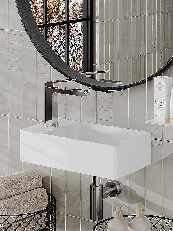 Раковина Orange 38 B05-375W белая купить в интернет-магазине Sanbest