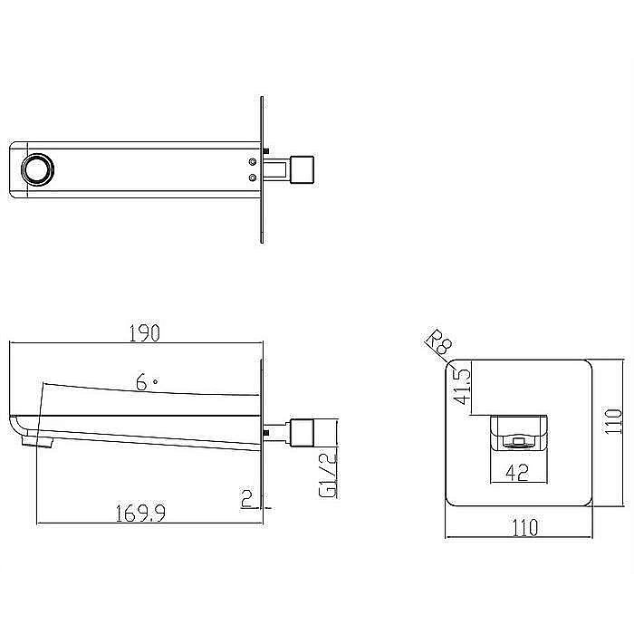 Излив OMNIRES PARMA WDPARMACRB купить в интернет-магазине сантехники Sanbest
