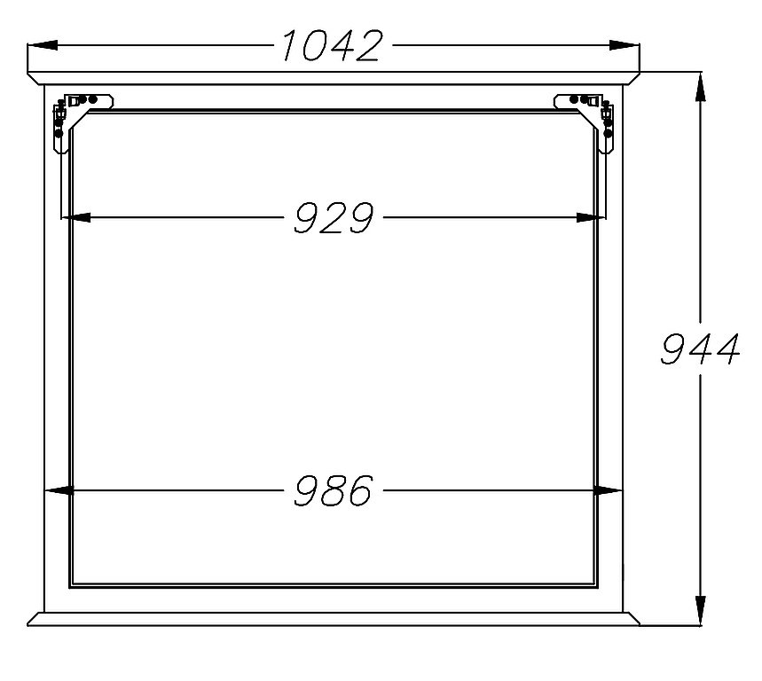 Зеркало Опадирис Кантара 105 белое матовое в ванную от интернет-магазине сантехники Sanbest