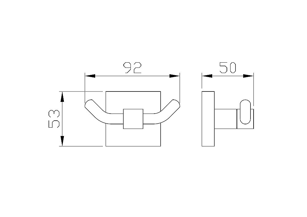 Крючок WONZON & WOGHAND POLO WW-8925 хром купить в интернет-магазине сантехники Sanbest