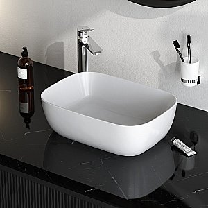 Раковина накладная AM.PM Func 45,5 M8FWCC10450WG белая купить в интернет-магазине Sanbest