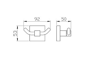 Крючок WONZON & WOGHAND POLO WW-8925 хром купить в интернет-магазине сантехники Sanbest