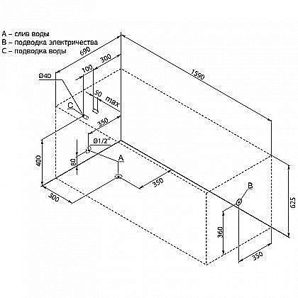 Акриловая ванна Aquanet West 160x70 205564 с к/с купить в интернет-магазине Sanbest