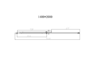 Душевая дверь Vincea Dice 140 VDS-4D140CLB стекло прозрачное/профиль черный купить в интернет-магазине Sanbest