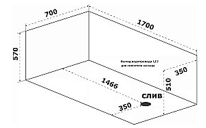 Ванна BAS Афина 170х70 ВА00026 белая купить в интернет-магазине Sanbest