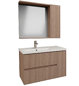 Тумба с раковиной Grossman Юнит 80 кадена вуд для ванной в интернет-магазине Sanbest