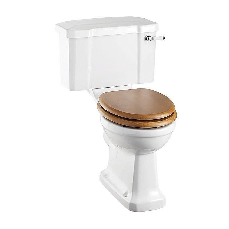 Унитаз Burlington P5 51 с бачком, ручка белая/хром купить в интернет-магазине Sanbest