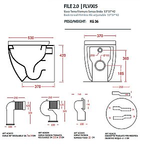 Унитаз напольный Artceram FILE 2.0 FLV005 43 00 verde foresta зеленый купить в интернет-магазине Sanbest