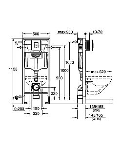 Система инсталляции Grohe Rapid SL 38827000 купить в интернет-магазине сантехники Sanbest