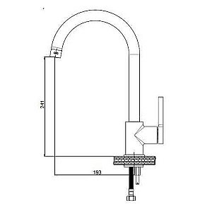 Смеситель для кухни GPD Gildo MTE165-K-R Хром - Розовое золото купить в интернет-магазине сантехники Sanbest