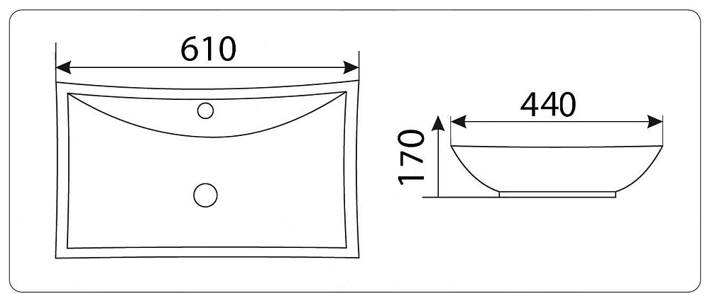 Раковина накладная Ceramalux N 9111 купить в интернет-магазине Sanbest