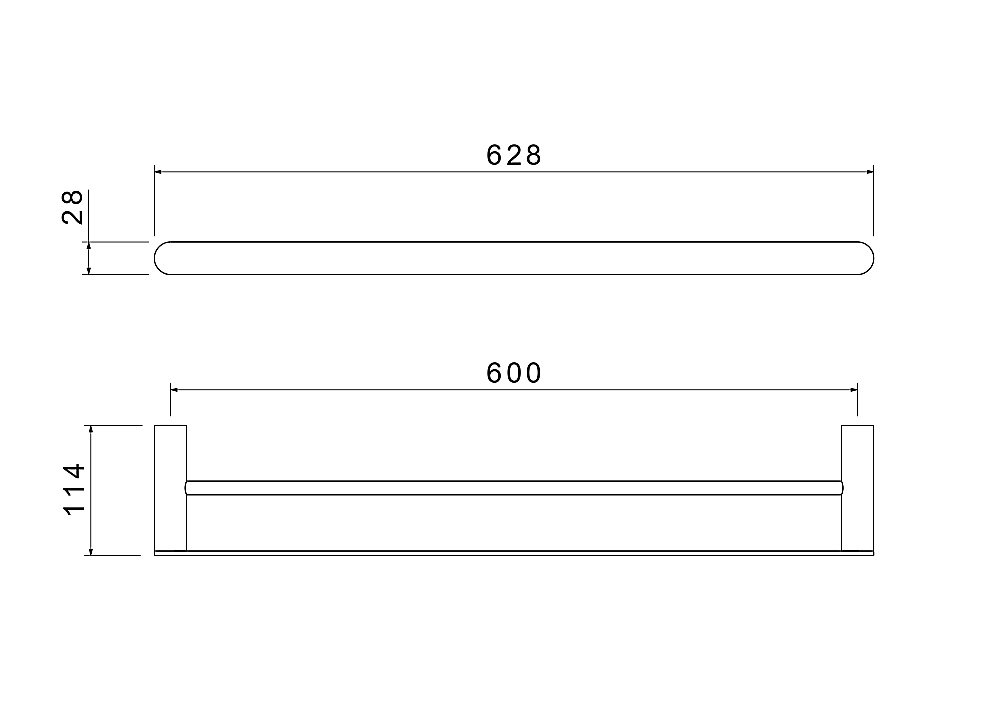 Полотенцедержатель Aquatek Лира AQ4430MB 60 черный матовый купить в интернет-магазине сантехники Sanbest